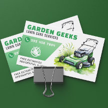 Lawn Care Landscaping Service Watercolor