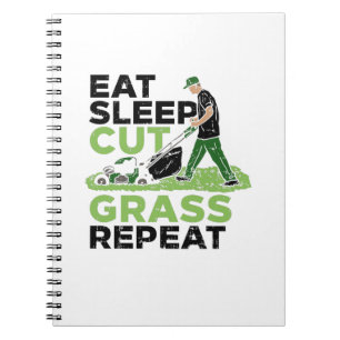 Lawn-Care Lawn-Mower Gardener Notebook