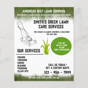  Lawn Care lawn mowing landscaping Grass Cutting Flyer