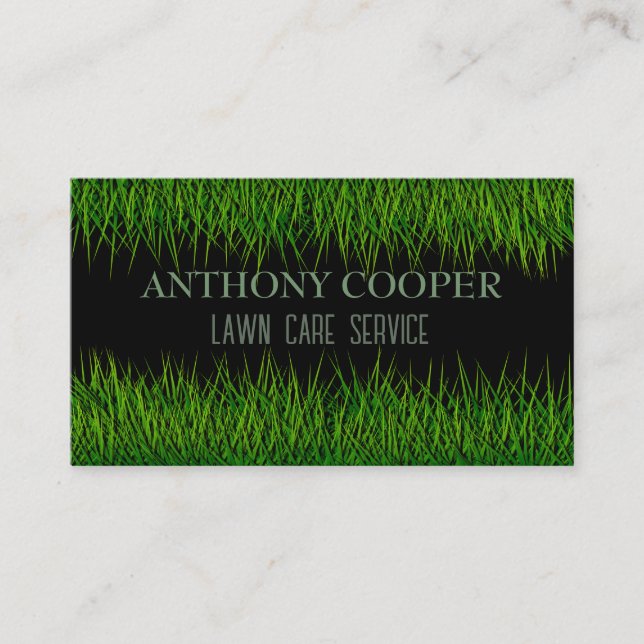  Lawn care lawnscaper  Business Card (Front)