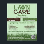 Lawn Care Logo, Lawn Care Services Flyer<br><div class="desc">Lawn Care Logo,  Lawn Care Services Advertising Flyer by The Business Card Store.</div>