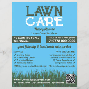 Lawn Care Logo, Lawn Care Services Flyer