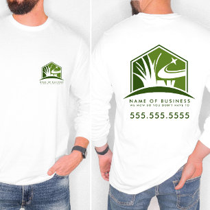 Lawn Care Logo Professional Landscaping Business T-Shirt