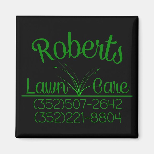 Lawn Care Magnet (Front)