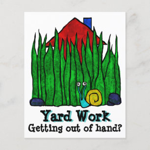 Lawn Care. Mow Grass. Landscaper. Promotional Flyer