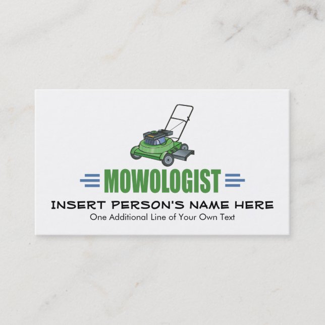 Lawn Care Mowing Grass Lawns Landscaping Yards Business Card (Front)