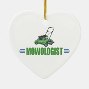 Lawn Care Mowing Grass Lawns Landscaping Yards Ceramic Tree Decoration