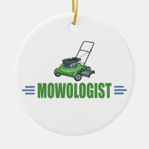 Lawn Care Mowing Grass Lawns Landscaping Yards Ceramic Tree Decoration