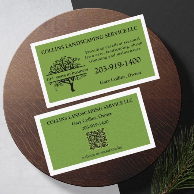 Lawn Care Mowing Landscaping Business Card (Creator Uploaded)