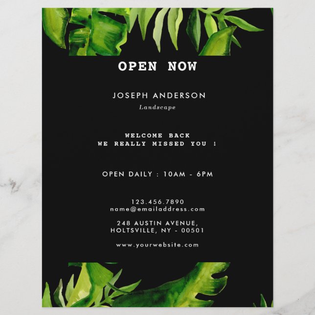 Lawn Care Mowing Professional Flyer (Front)