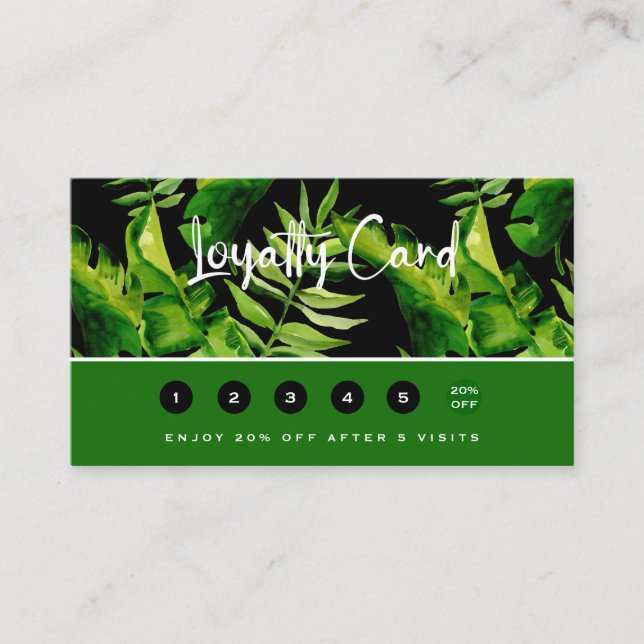 Lawn Care Mowing Professional Loyalty Card (Front)