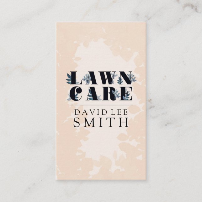 Lawn care or Landscaping Business Card (Front)