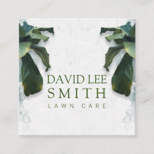 Lawn care or Landscaping Square Business Card