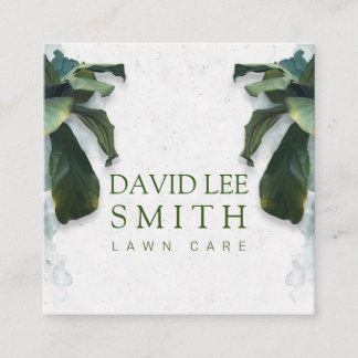 Lawn care or Landscaping Square Business Card