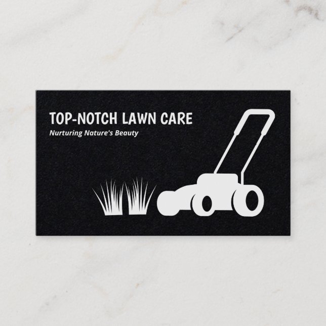Lawn Care Premium Business Card (Front)