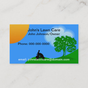 Lawn Care Service Business Card