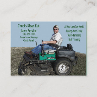 Lawn Care Service Business Card