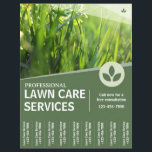 Lawn Care Service Flyer With Tear Off Strips<br><div class="desc">Professional Lawn Care Service Flyer With Tear Off Strips</div>