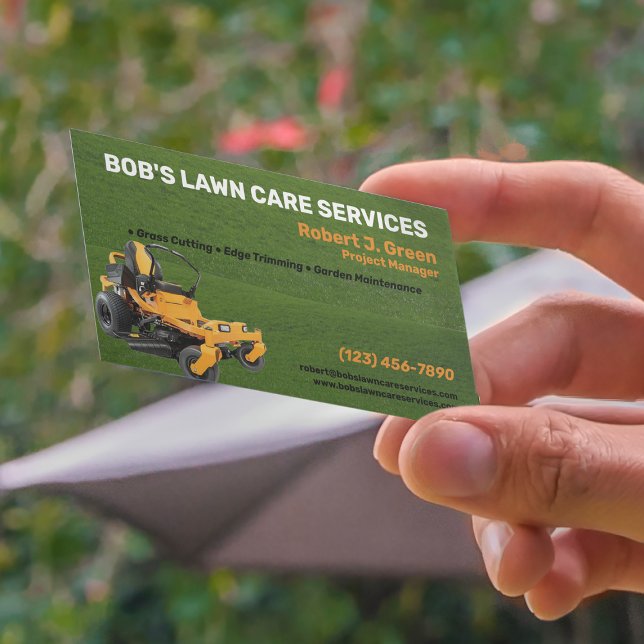Lawn Care Services Business Card (Creator Uploaded)