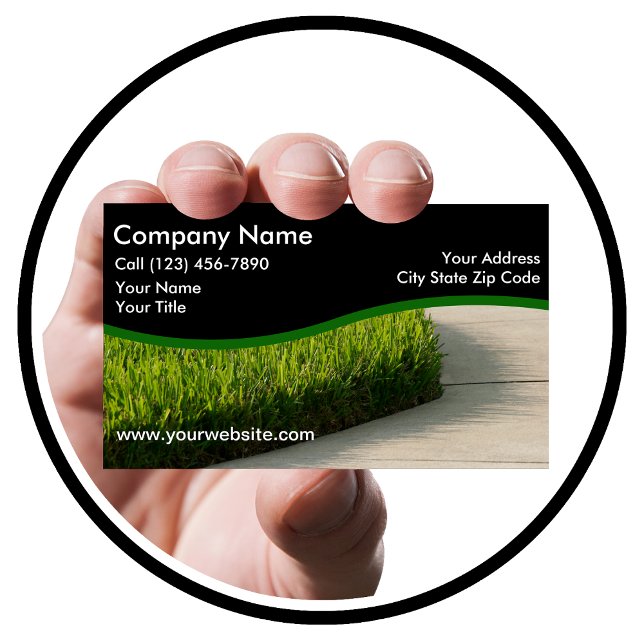 Lawn Care Services Design Business Card (Creator Uploaded)