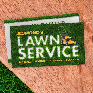 Lawn Care Services -  Landscaping  Business Card