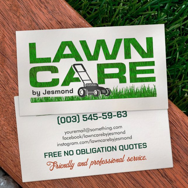 Lawn Care Services -  Landscaping  Business Card (Creator Uploaded)
