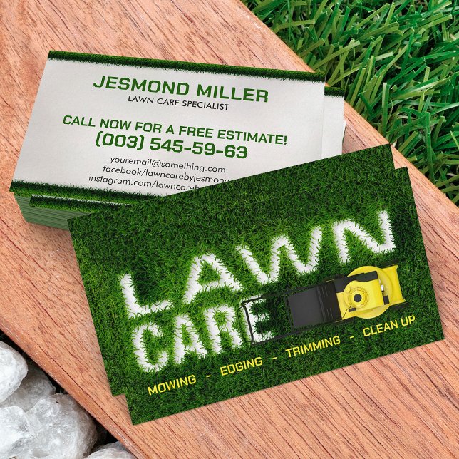 Lawn Care Services -  Landscaping  Business Card (Creator Uploaded)