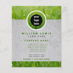 Lawn Care Simple Business Logo Landscaping  Flyer
