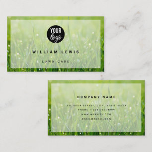 Lawn Care Simple Business Logo Modern Minimalist   Business Card