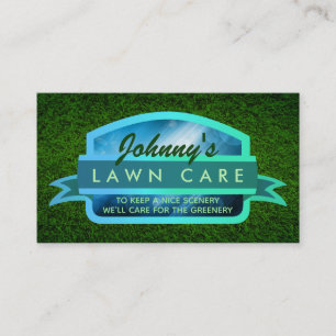 Lawn Care Slogans Business Cards