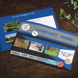 Lawn Care & Snow Removal Business Postcard