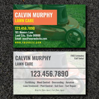Lawn Care Specialist Contact Card