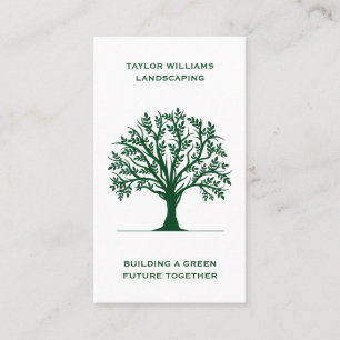 Lawn Care Tree Service Landscaping Social Media Business Card