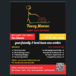 Lawn Care Worker, Lawn Care Services Flyer<br><div class="desc">Lawn Care Worker,  Lawn Care Services Advertising Flyer by The Business Card Store.</div>