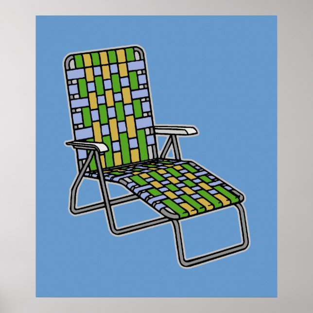 Lawn Chair Chaise Lounge Poster (Front)