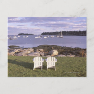 Lawn Chairs at Lobster Village Postcard