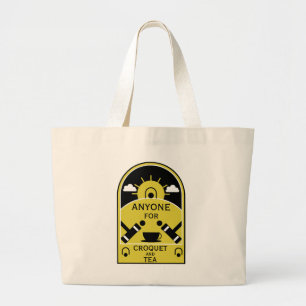 Lawn Croquet Large Tote Bag