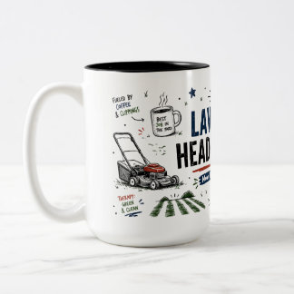 Lawn Dad Headquarters Funny Dad Coffee Mug