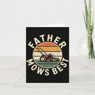 Lawn Dad Lawn Mowing Funny Lawn Mower Card