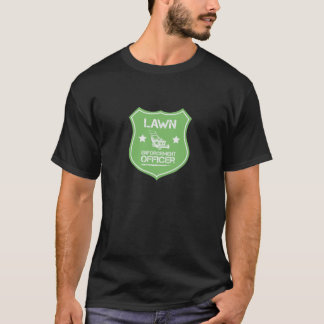 Lawn Enforcement Badge Funny Lawn Maintenance T-Shirt