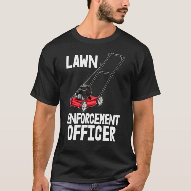 Lawn Enforcement Office Lawn Workers Tees Women Lo (Front)