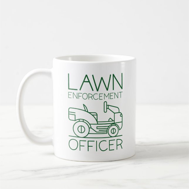 Lawn Enforcement Officer Coffee Mug (Left)
