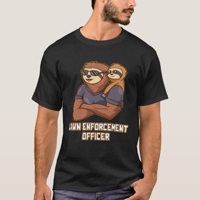 Lawn Enforcement Officer Hobby Backyard Pastime Pa T-Shirt (Front)