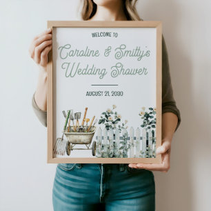 Lawn & Garden Wedding Shower, Bridal Shower Poster