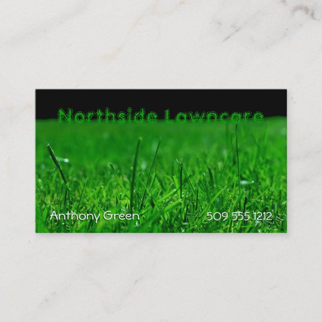 Lawn Grass Business Card (Front)
