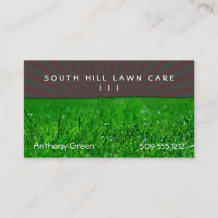 Lawn Grass Business Card