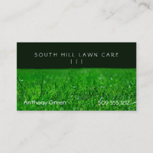 Lawn Grass Business Card