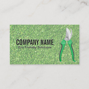 Lawn Grass Gardening Shears Business Card