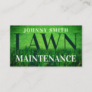 Lawn grass inspired business card