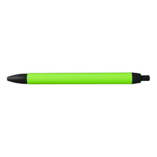 Lawn Green Colour Solid Plain Black Ink Pen